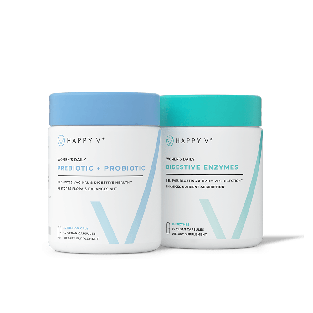 Prebiotic + Probiotic & Digestive Enzymes (Bundle) Happy V